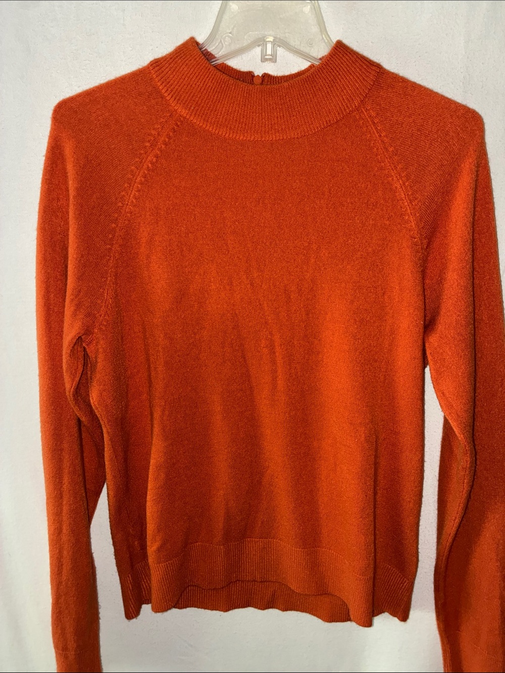 Cozy Orange Mock Neck Sweater